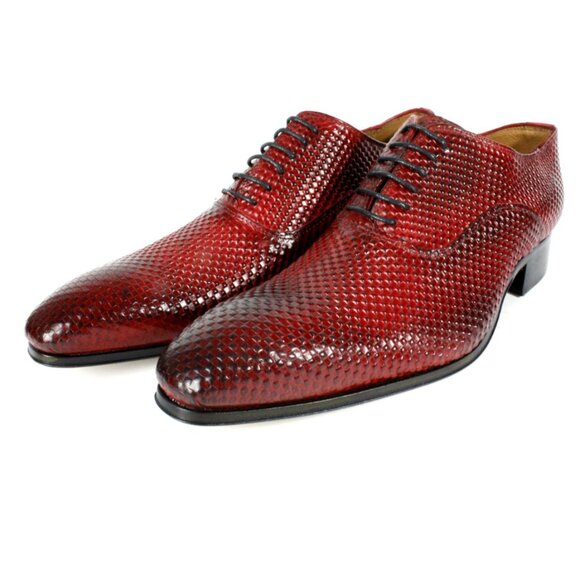 Yaya Red Oxford Mens Leather Shoe main image 7